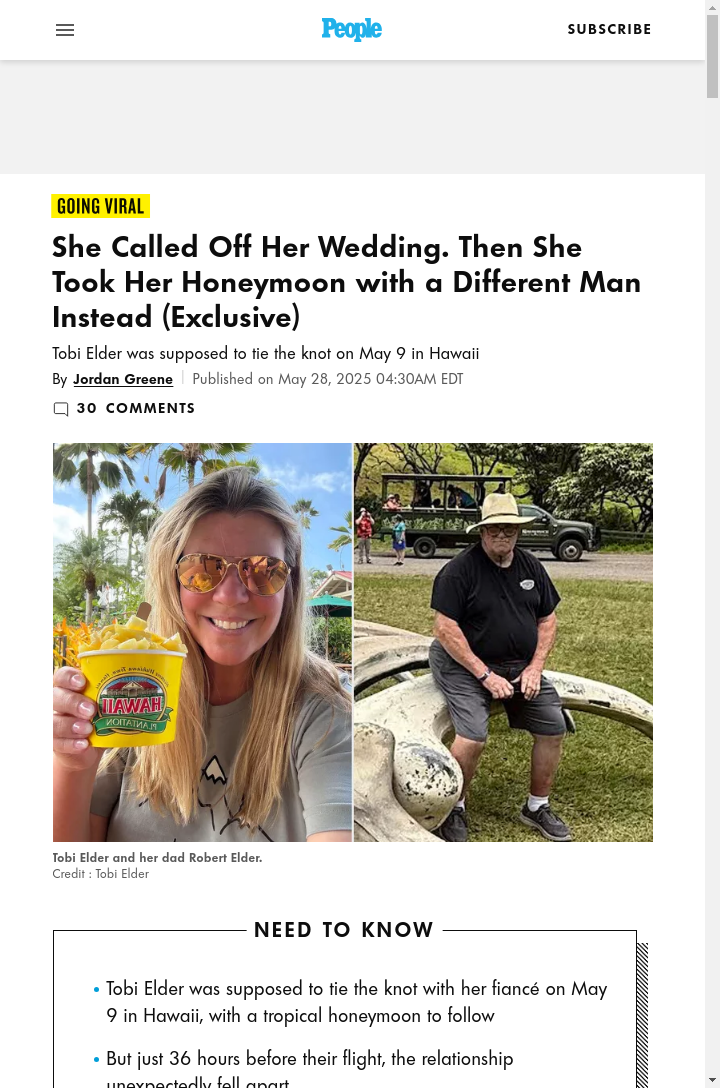 She Took Her Dad on Her Honeymoon?! 😱