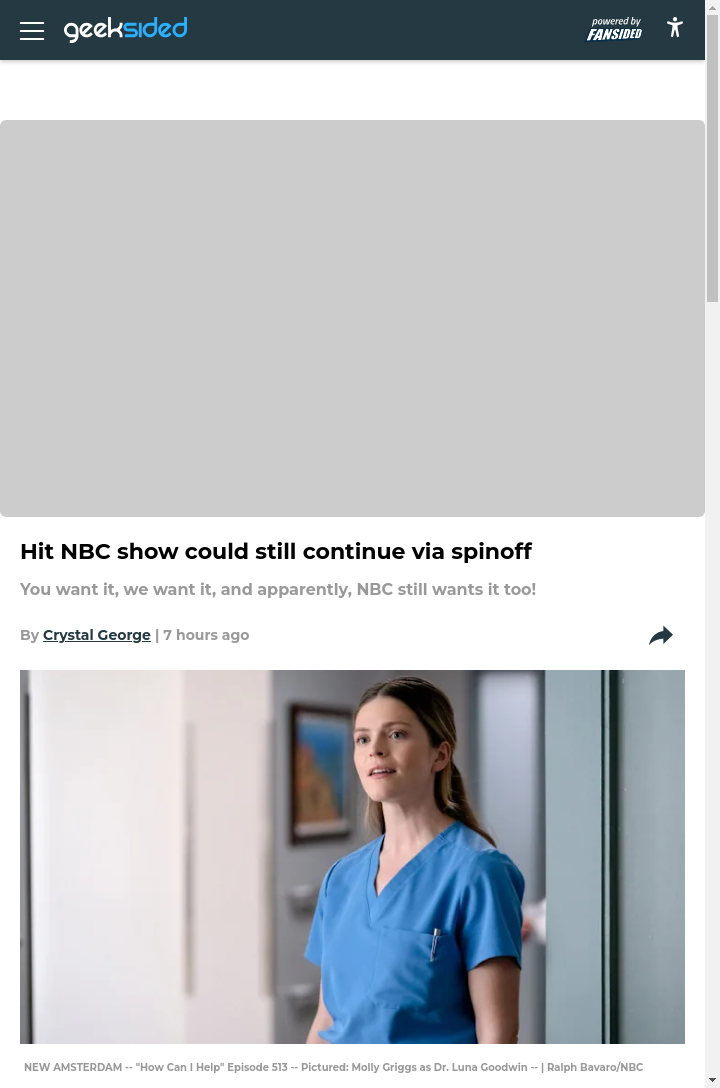 New Amsterdam Spinoff Still Alive? 👀