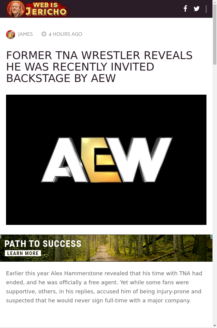 Hammerstone Spotted Backstage at AEW?!