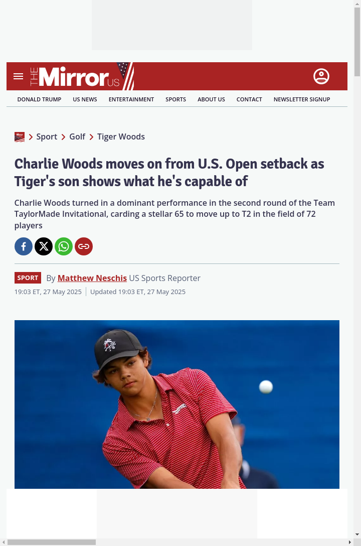Charlie Woods Bounces Back Big Time!