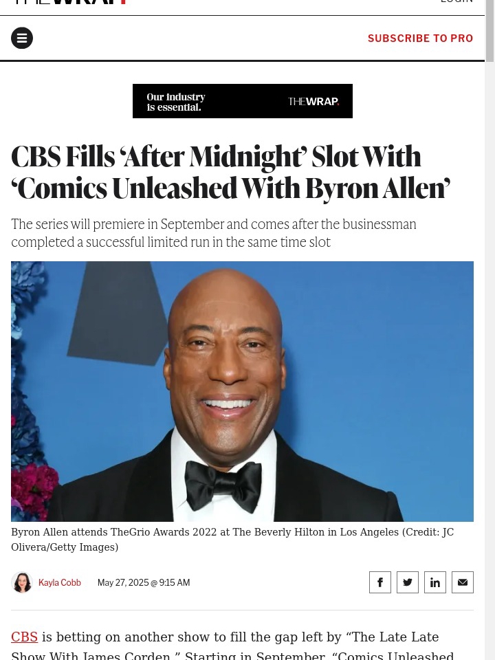 Byron Allen Replaces Tomlinson?! 😲