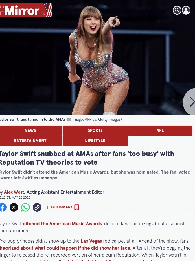 Swifties Blame Each Other for AMA Losses 😬