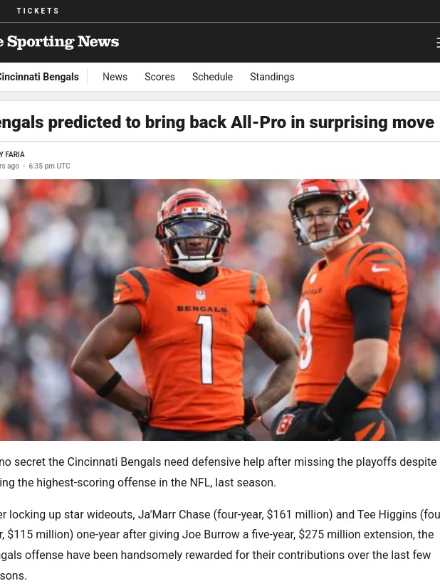 Will Trey Stay? Bengals Eye Sack King Return