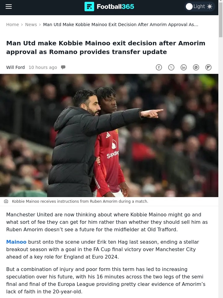 Mainoo’s Future: Red Devils’ Gamble?