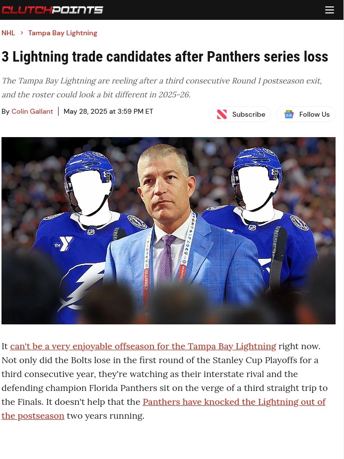 Bolts’ Offseason Shakeup: Who’s Out Next?