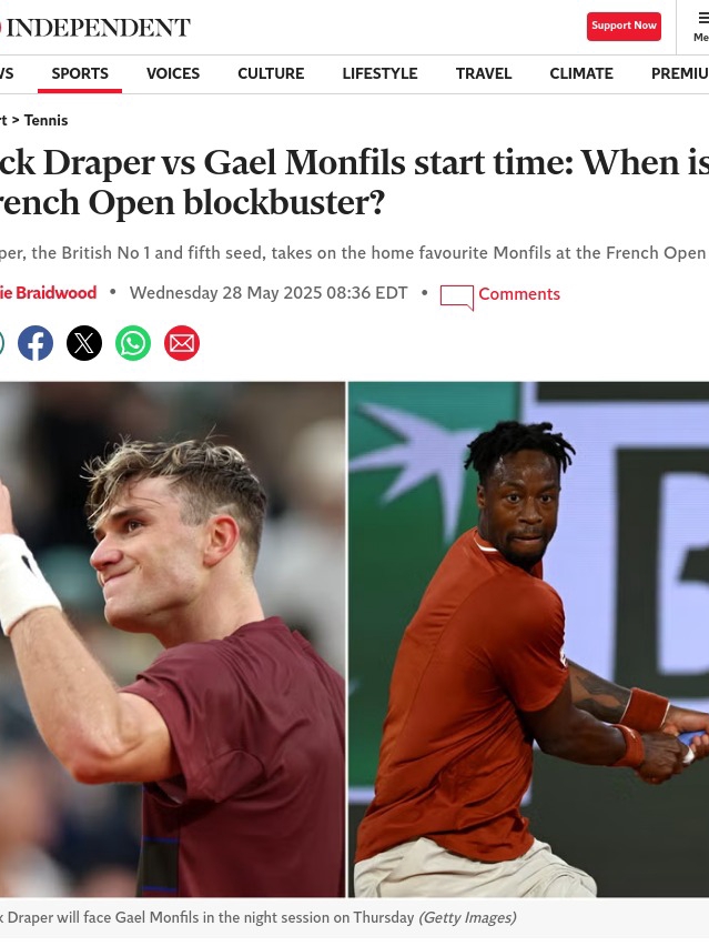 Draper vs La Monf: Night Showdown at RG!