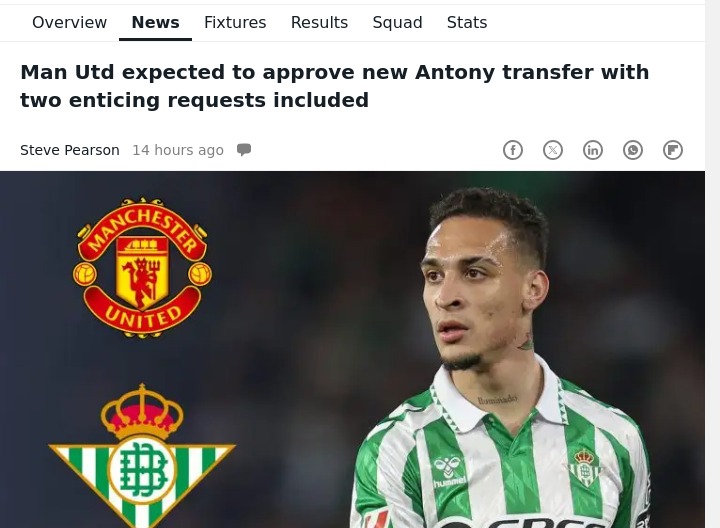 Antony’s Betis Revival: Will United Blink?