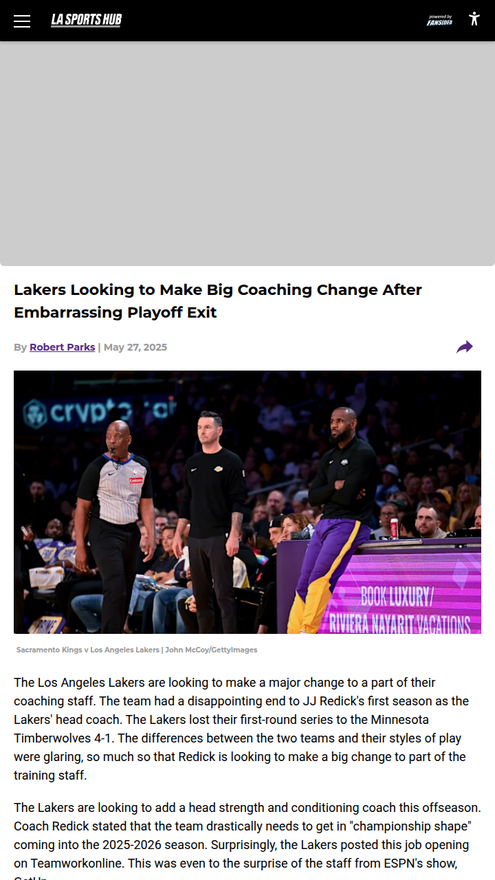 Lakers’ Next Move: Who’s the Strength Guru?