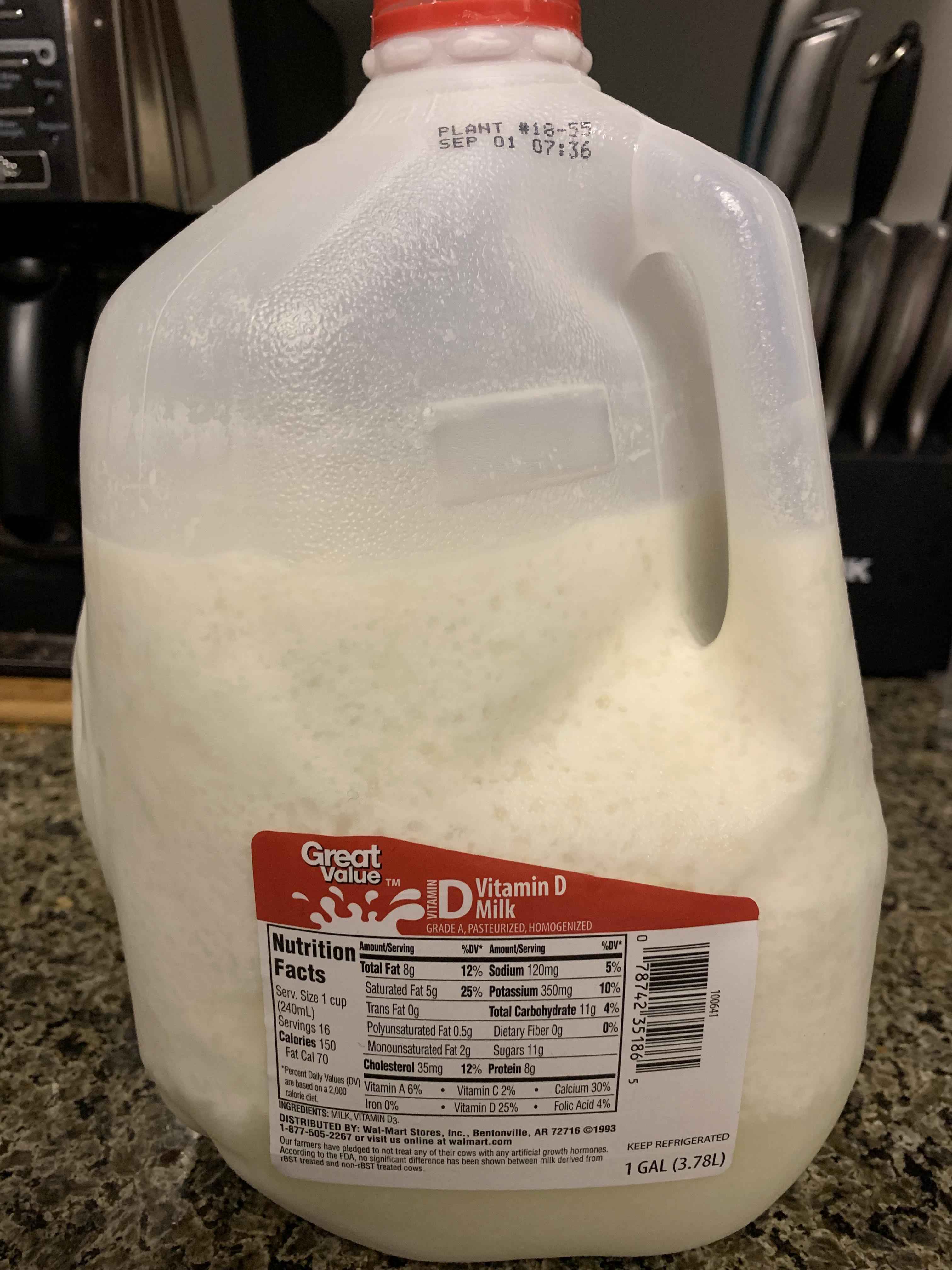 I'm just afraid of getting sick from drinking expired milk, why is he so mean to me?🥛💔🤦‍♀️