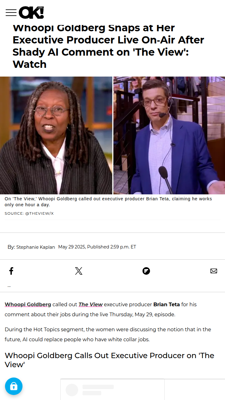Whoopi Claps Back at Producer On-Air 😂