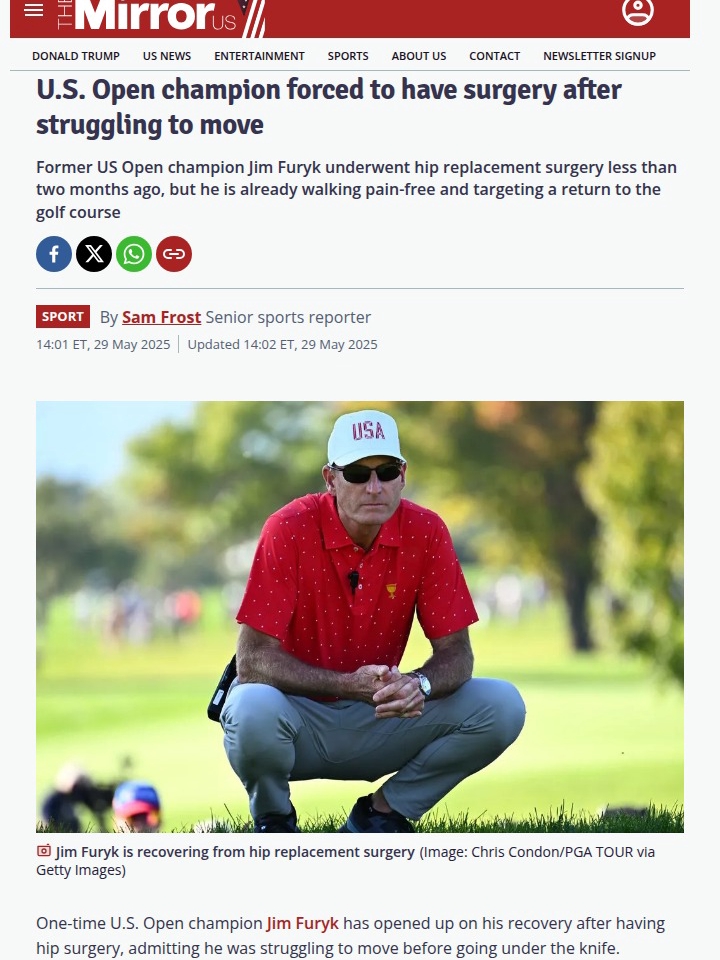 Furyk’s Comeback: Hip Surgery & Ryder Cup Hopes