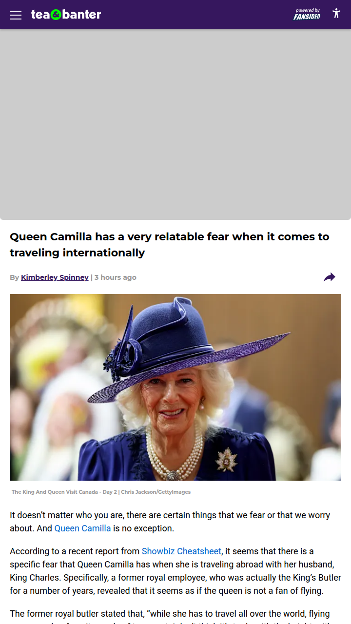 Queen Camilla’s Flying Fear Revealed! ✈️