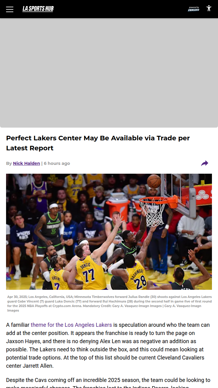 Could the Lakers Land The Fro This Offseason?