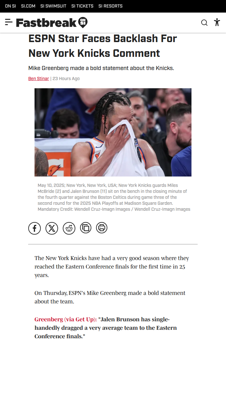 Greeny’s Hot Take: Knicks Just ‘Average’?!
