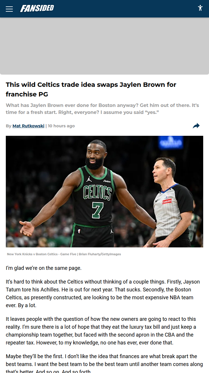 Would You Trade JB for a Franchise PG?