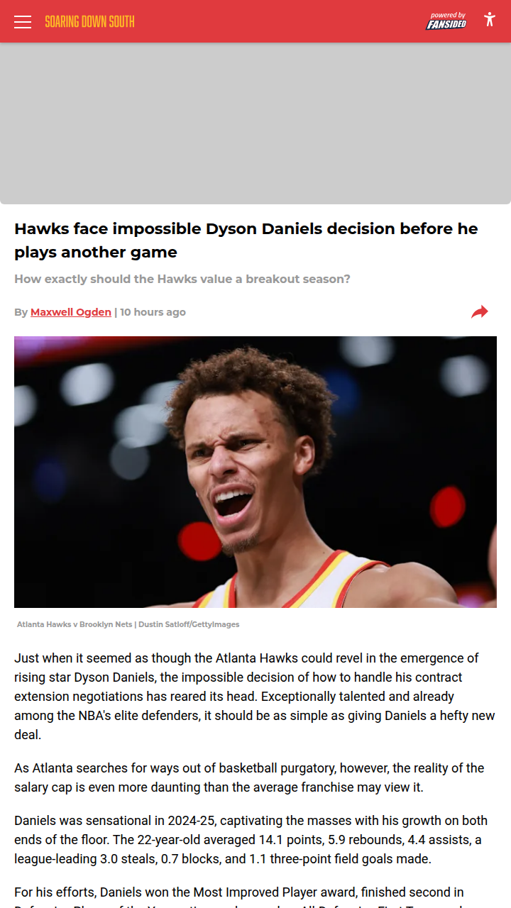 Should Hawks Go All-In on 'The Ball Hawk'?