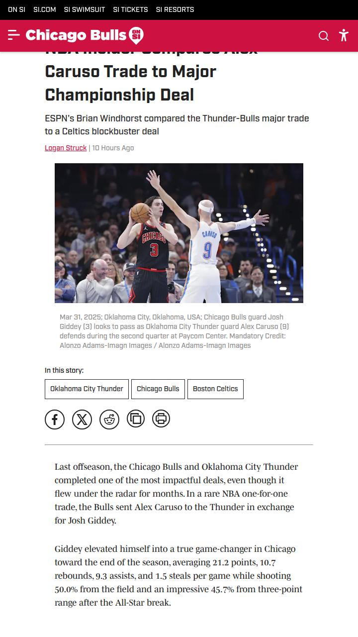 Caruso Trade: Thunder’s Secret Weapon?