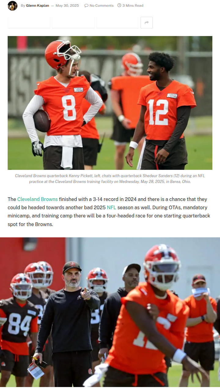 Browns QB Chaos: Will Prime Jr. Get His Shot?