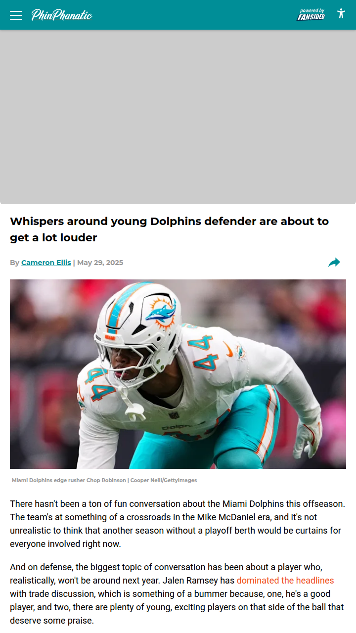 Chop Robinson Set for Breakout Year?
