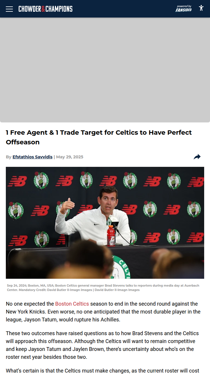 Should Boston Go All-In for Kessler?