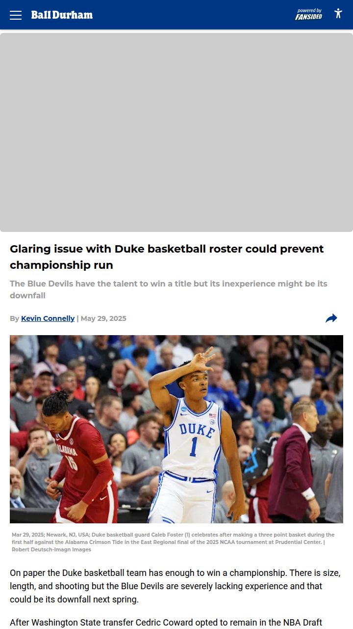 Can Duke’s Young Guns Handle the Heat?