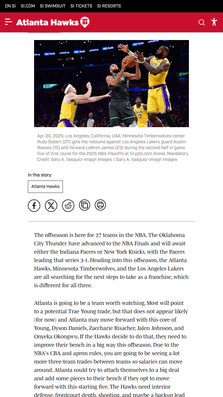 Gobert to LA? Lakers-Timberwolves-Hawks Shakeup!