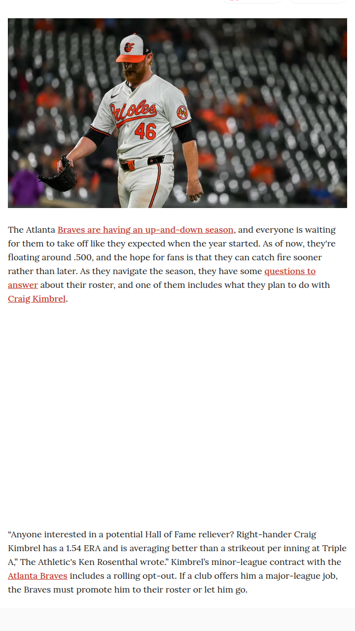 Should the Braves Bring Back Kimbrel?