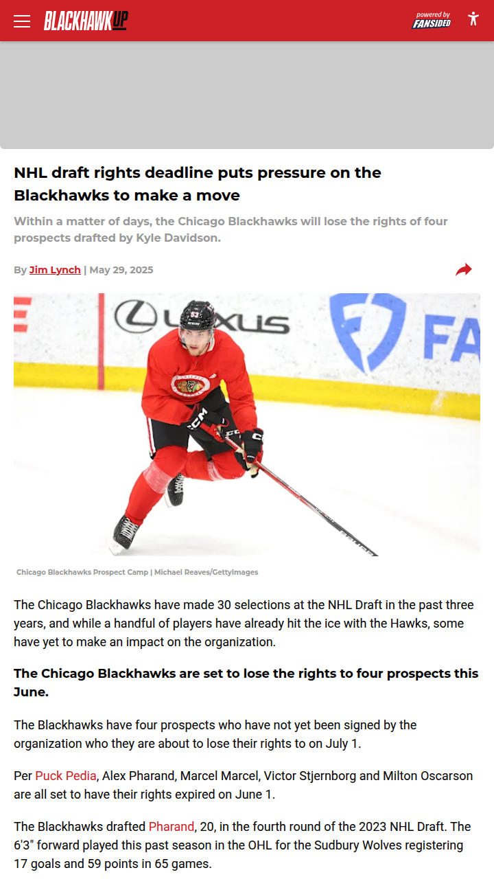 Hawks Facing Prospect Crunch: Who Stays?