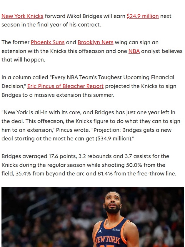 Will the Knicks Lock Down The Warden?