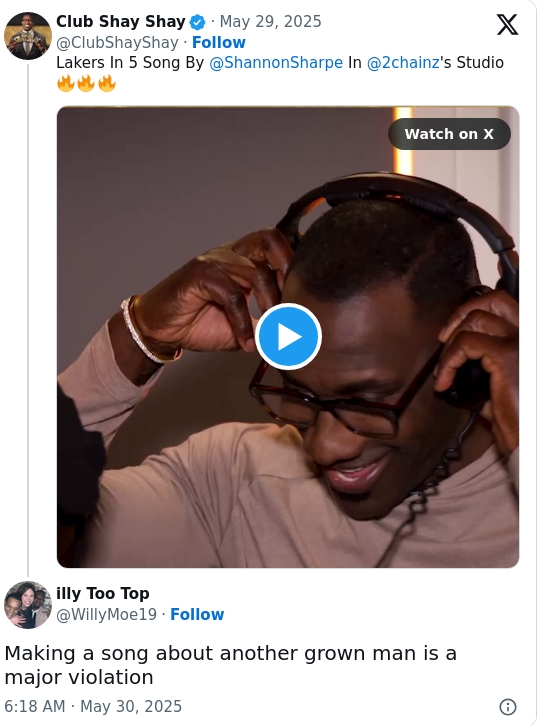 Shannon Sharpe Drops LeBron Rap 😂