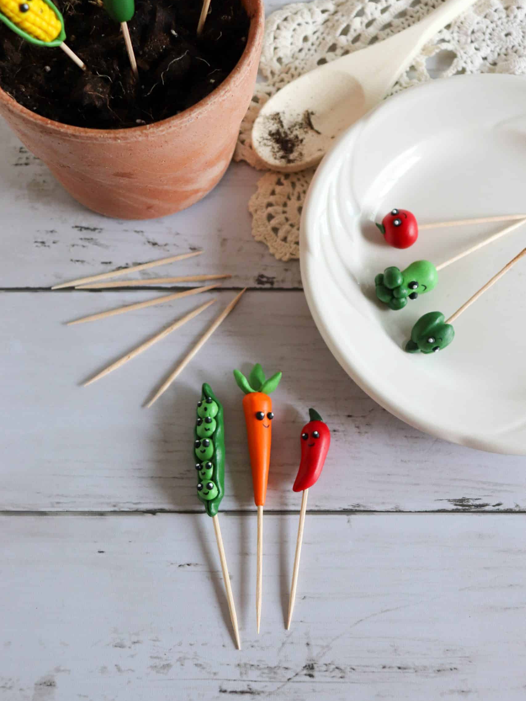 clay plant markers: old hands vs. new crafts in my garden