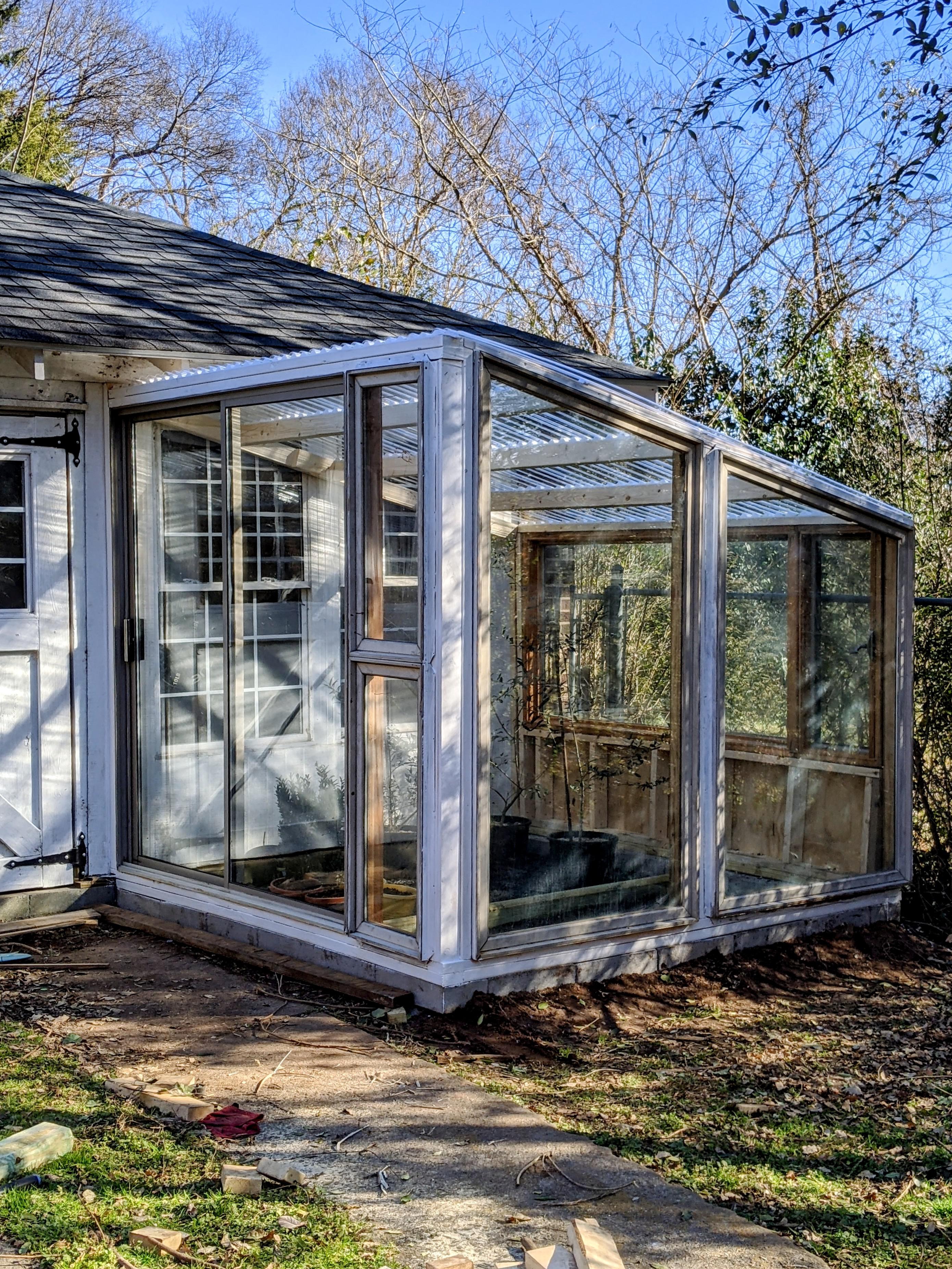 could a $60 haul of old windows turn my backyard into a spring paradise?