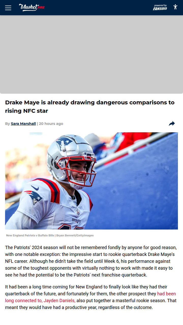 Is Drake Maye the Pats’ Next Big Thing?
