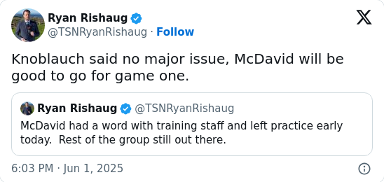 McDavid Cleared for Cup Final Showdown!
