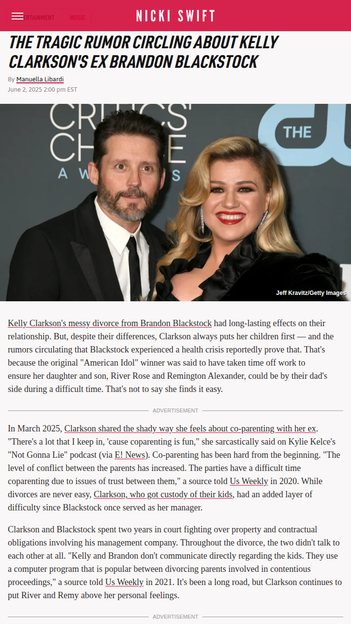 Kelly Clarkson Skips Show for Ex's Crisis? 🤔