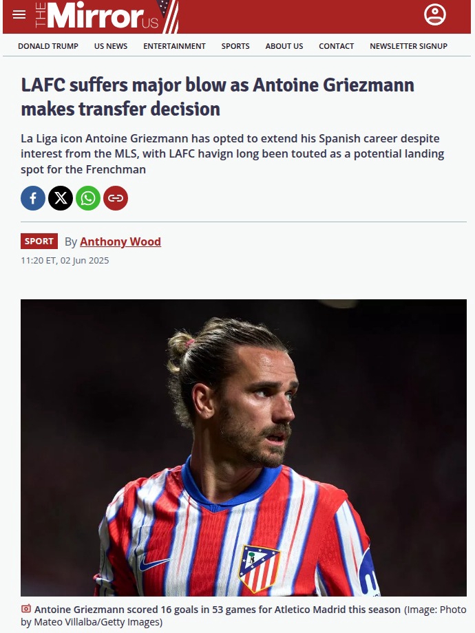 Griezmann Snubs LAFC—What’s Next for the Black & Gold?