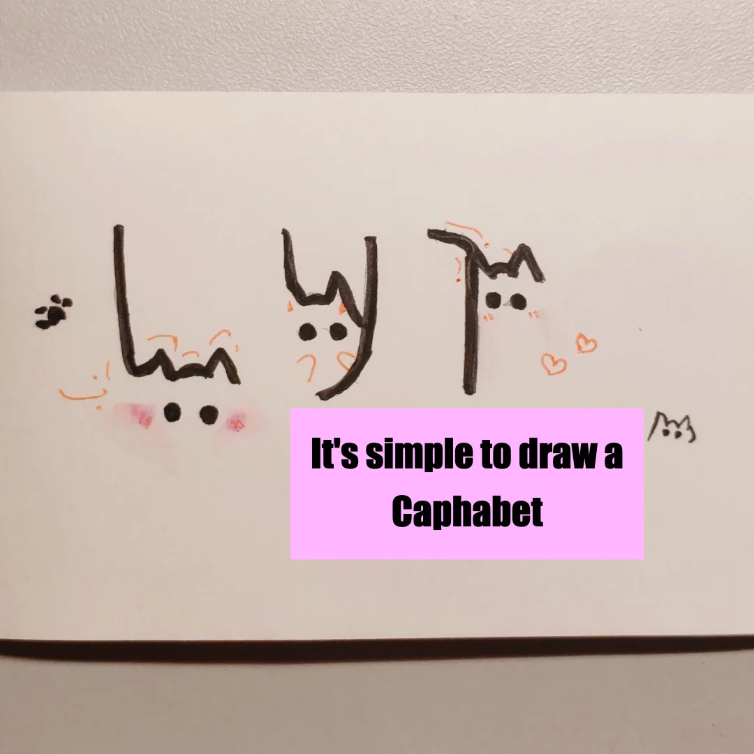 It's simple to draw a Caphabet