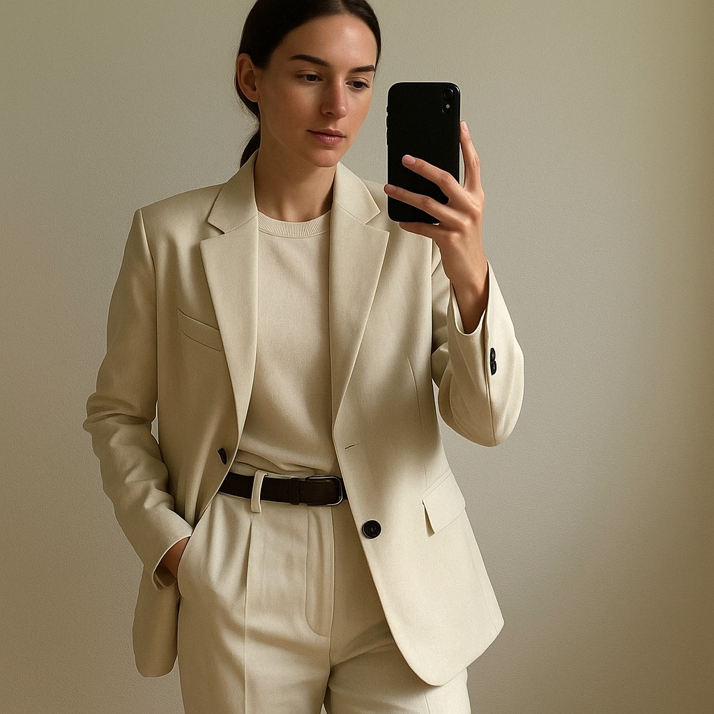 Why pay $400 when this Mango blazer screams money on mute.
