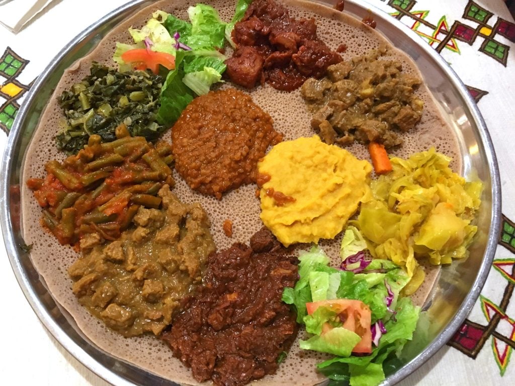 First Time Trying Injera—Mind Blown by the Flavors! 🥄🌍