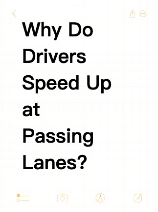 Why Do Drivers Speed Up at Passing Lanes? My Take on Rural Roads