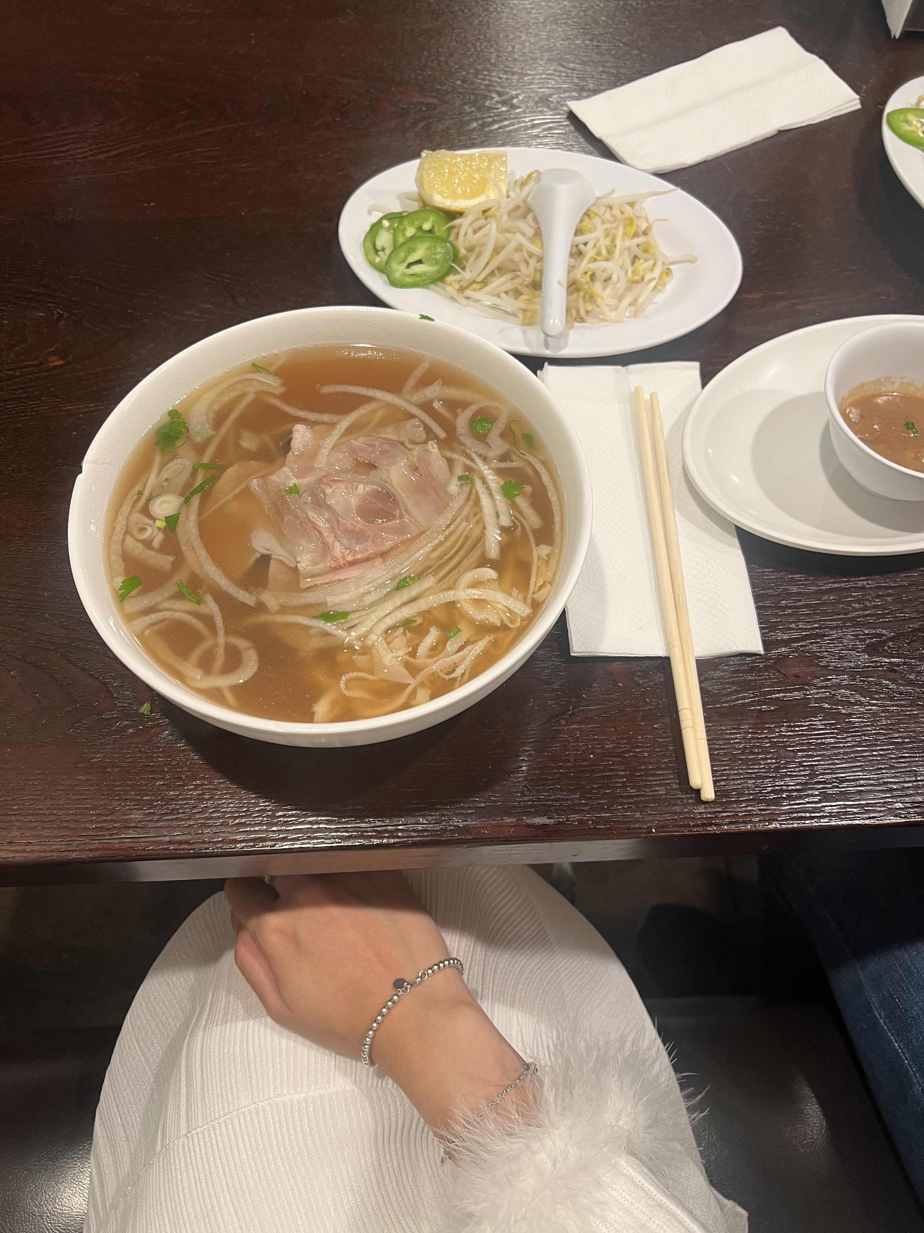 warm pho & fluffy white outfit 🤍