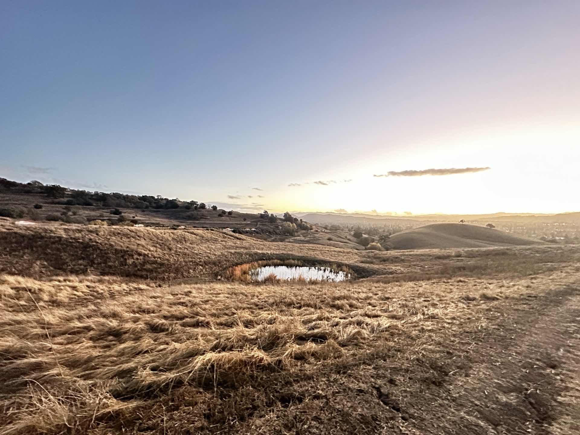 Muddy sunset trails