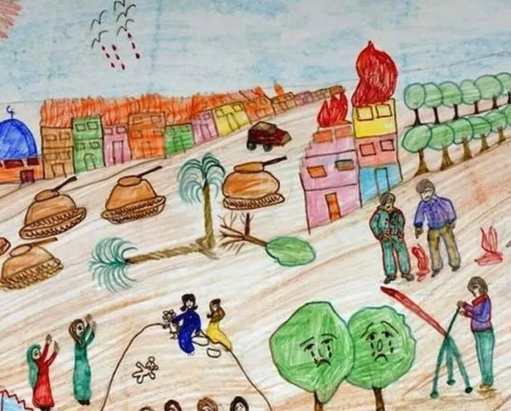 "A Child’s View from Gaza" art exhibition in Oakland