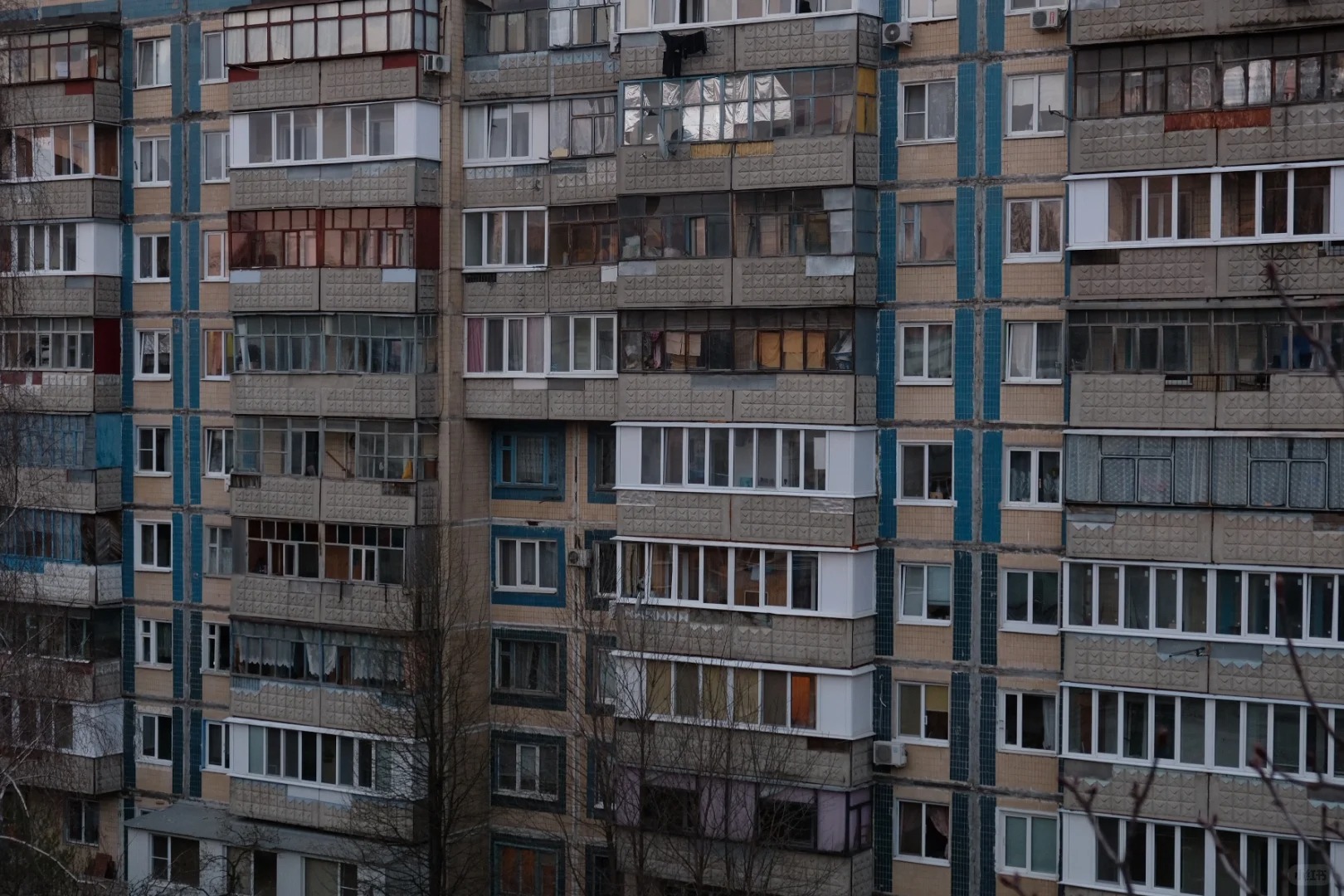 A photo of a small Russian city