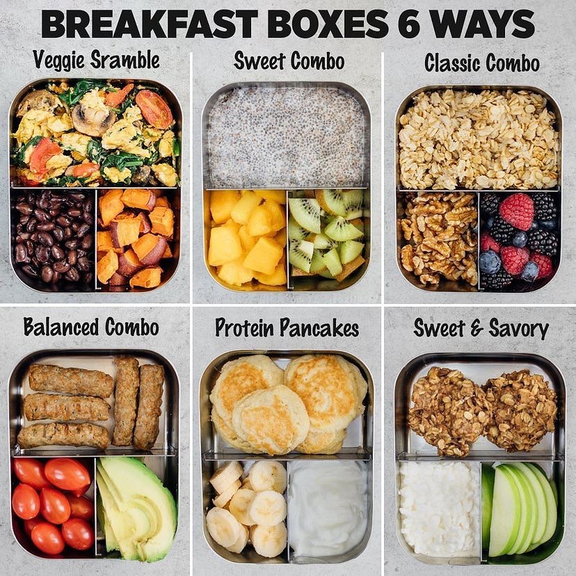 Breakfast Bento Boxes 6 Ways! 