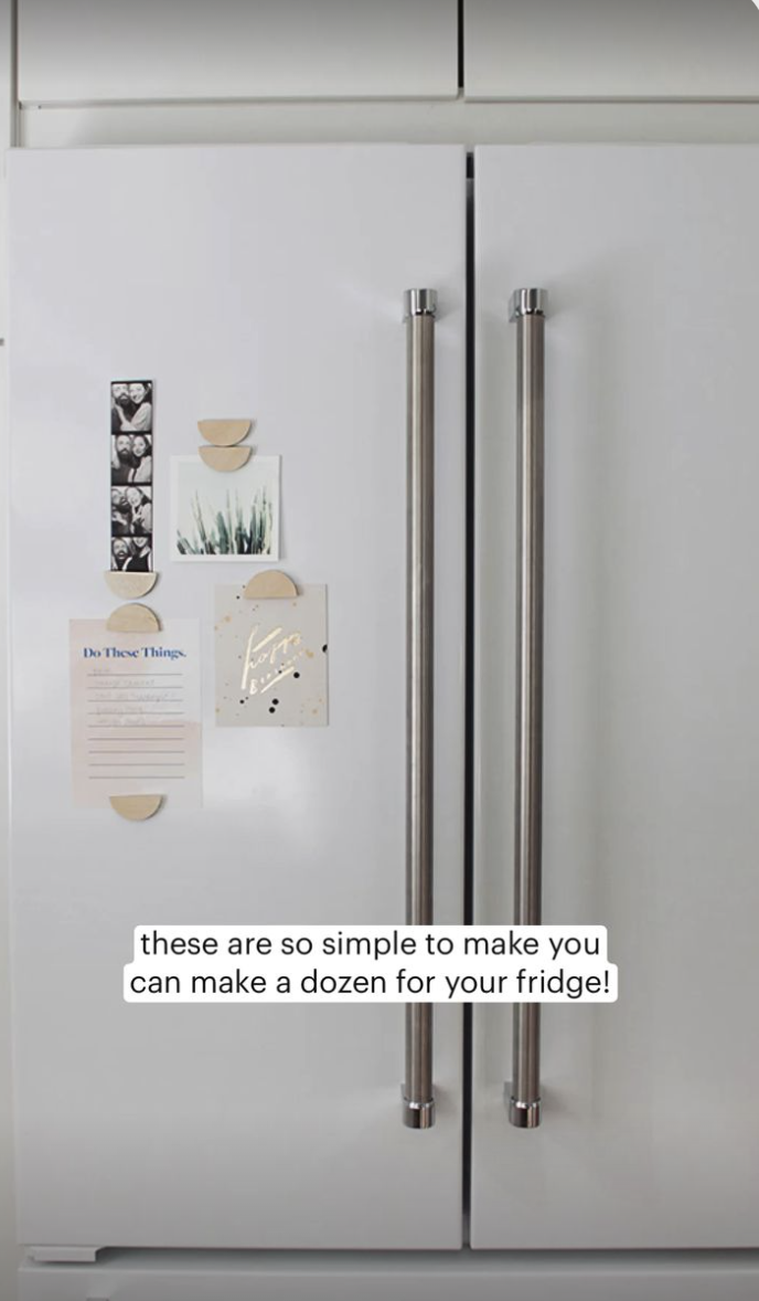 DIY half moon magnets🌙