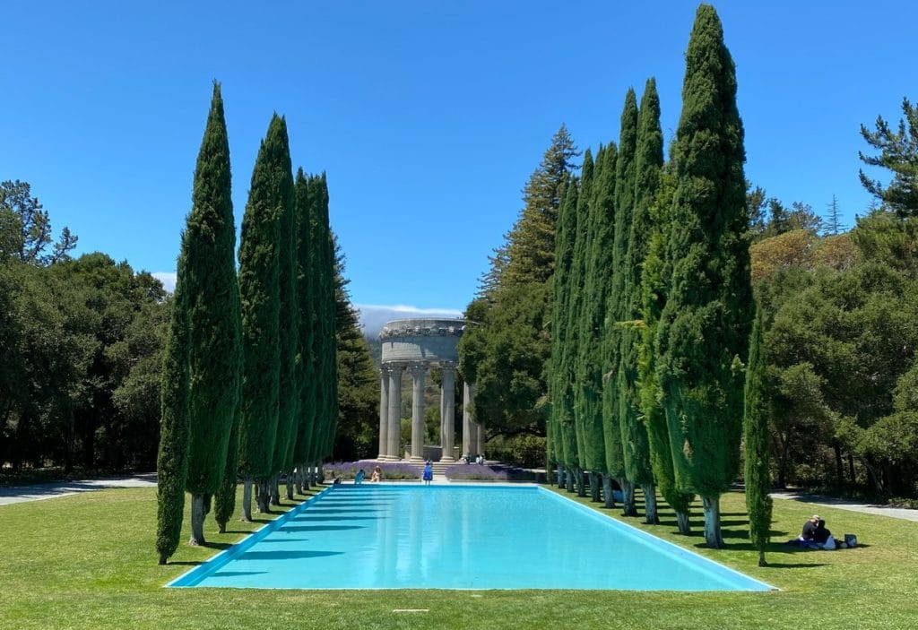 Pulgas Water Temple, a tranquil monument in the countryside of Redwood City
