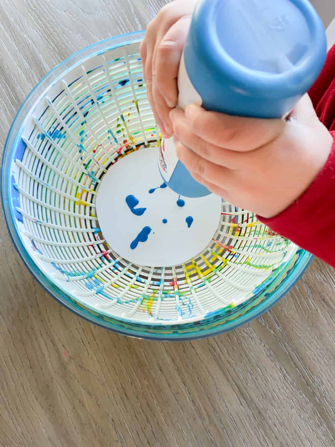 🌈SALAD SPINNER SPIN ART🥗🎨