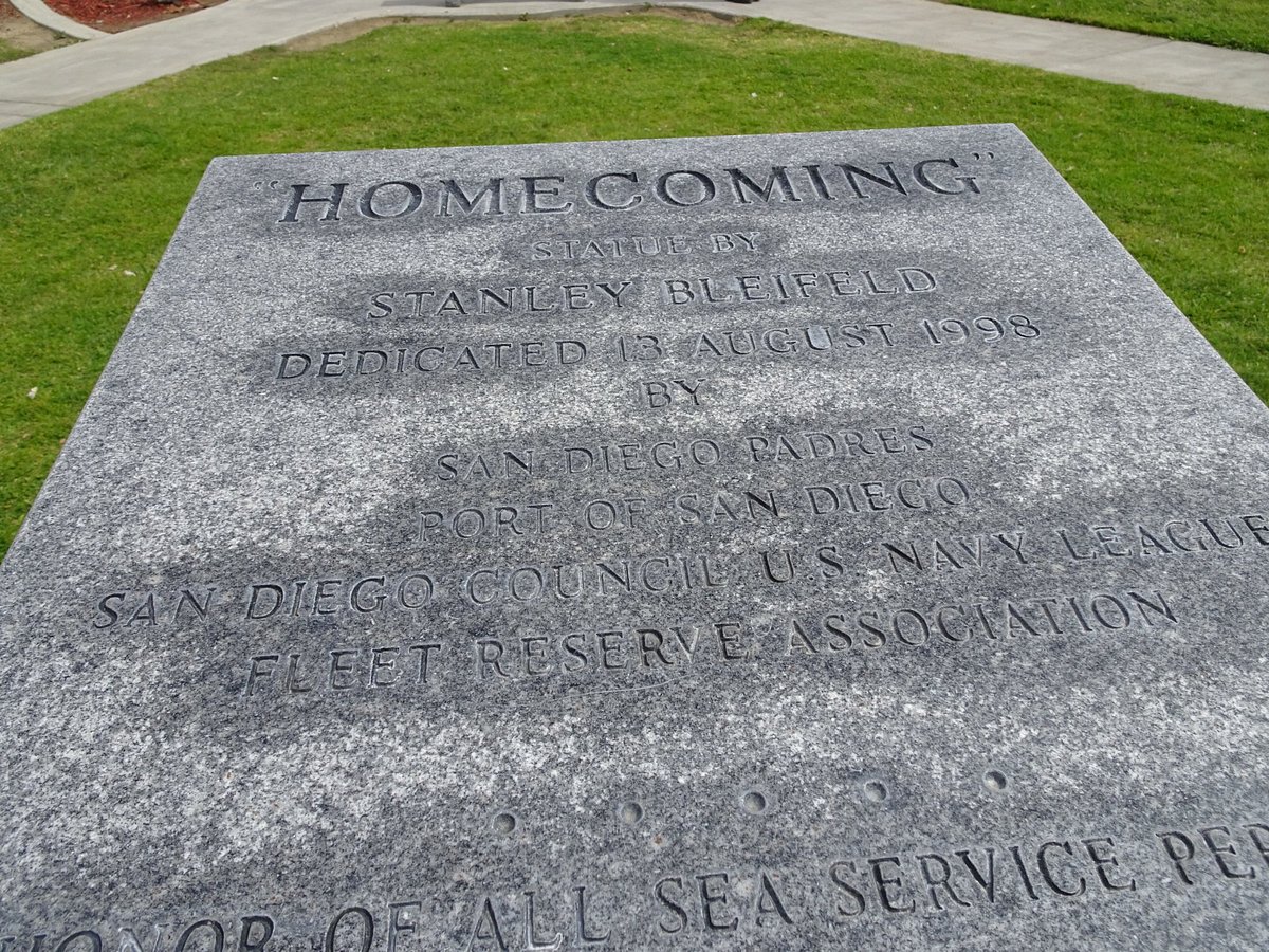 The Homecoming Statue in San Diego is worth a stop!