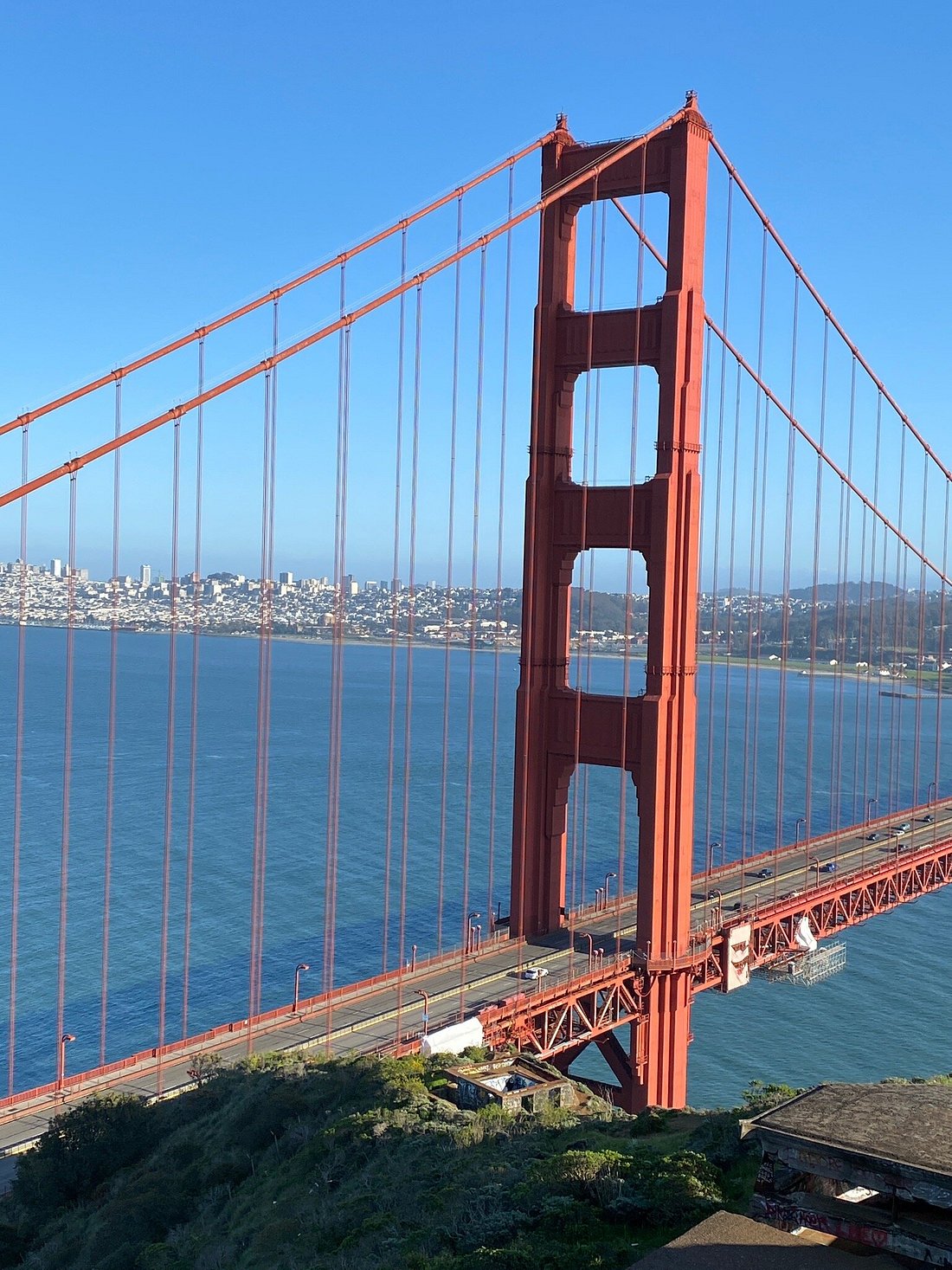 Enjoy the Amazing View of The Golden Gate Bridge in Battery Spencer